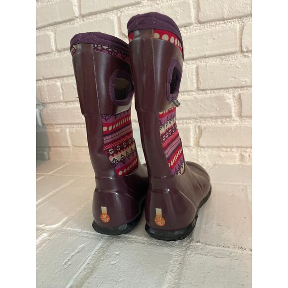 Bogs Kids Boots in Purple and Pink - Picture 2 of 3